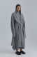 Кардиган макси из альпаки OPORA Mankova, цвет: серый меланж, FW24/25-07 купить онлайн
