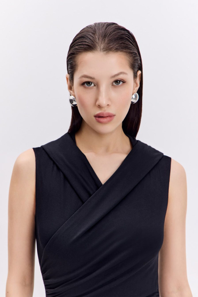 Боди из смесовой вискозы TOPTOP, цвет: Черный, TT.023.16463.900 купить онлайн