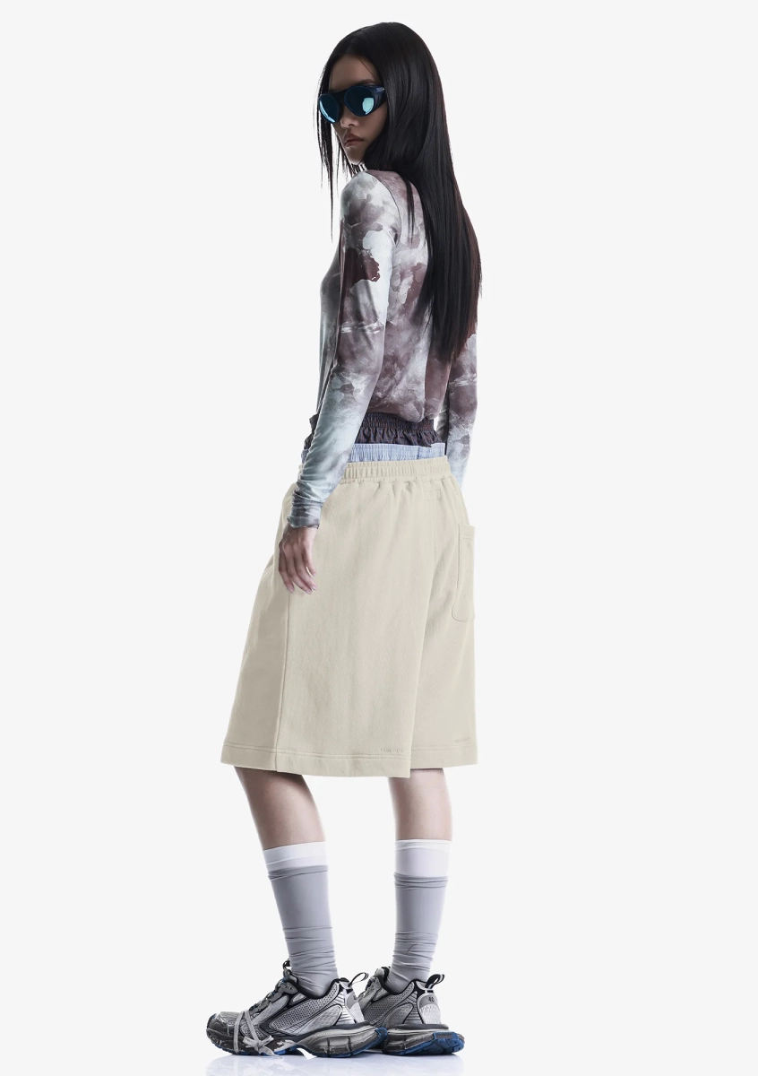 Удлинённые шорты из джерси KRAKATAU, цвет: пепельно-белый, Rw240-43 купить онлайн