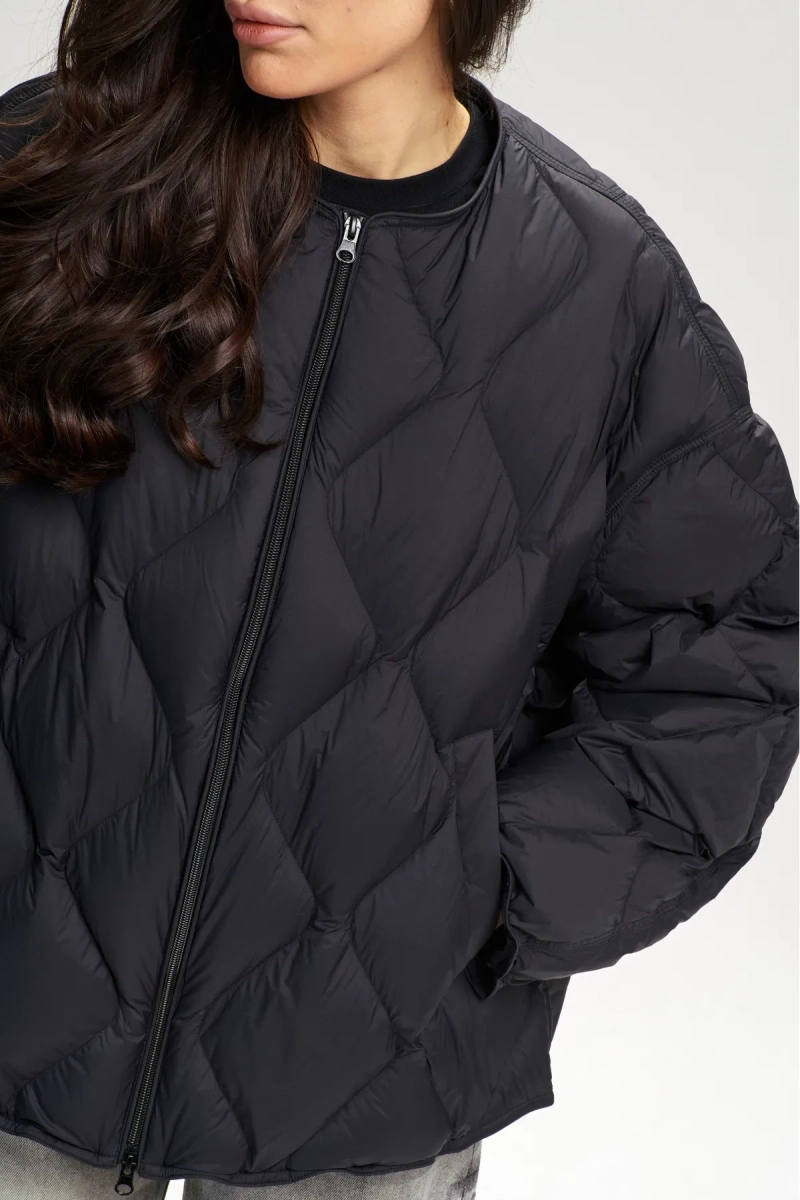 Куртка стеганная с натуральным наполнителем Black Erist store, цвет: Черный, НФ-00003131 купить онлайн