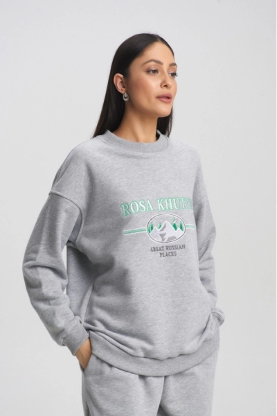 Свитшот ROSA KHUTOR Erist store, цвет: Светло-серый, НФ-00001979 купить онлайн