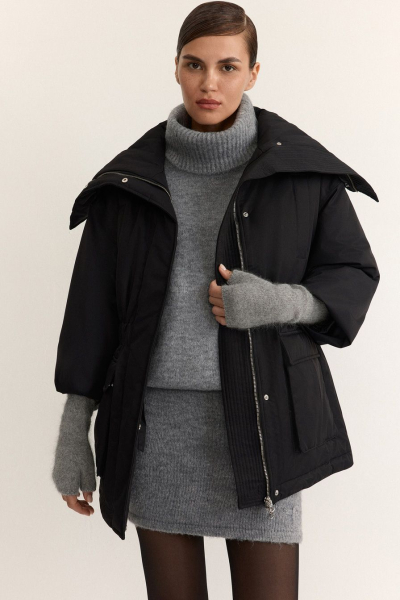 Перчатки из смесовой ангорской шерсти TOPTOP, цвет: серый меланж TTS.619.18515.820 купить онлайн