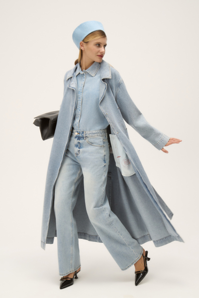 Тренч Gigi FASHION REBELS, цвет: голубой, FR24FW2TR43PCW310LB купить онлайн