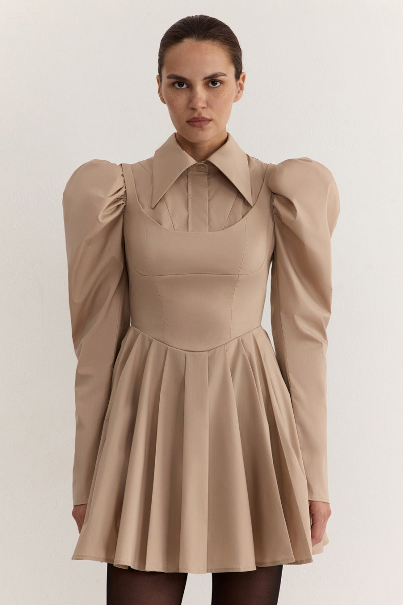 Платье из смесового хлопка