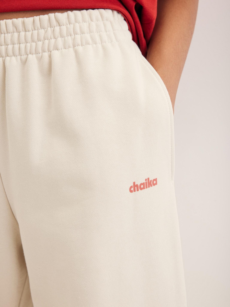 Брюки из футера Chaika, цвет: Светло-серый, AW25PA09-11 купить онлайн