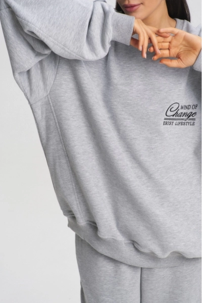Свитшот Wind of change Light Grey Erist store, цвет: Светло-серый, НФ-00000652 купить онлайн