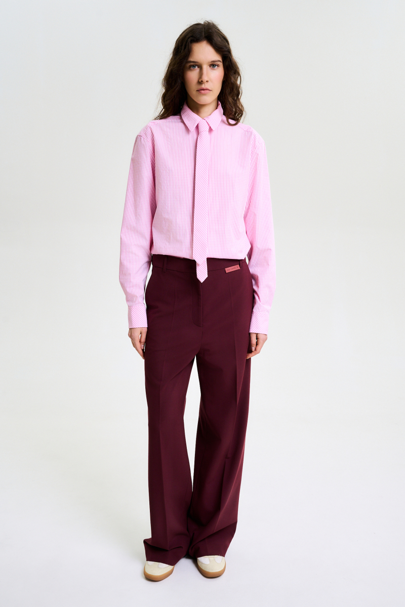 Брюки прямые BURGUNDY Label .B, цвет: burgundy, Pt.16.4.3123BRD купить онлайн