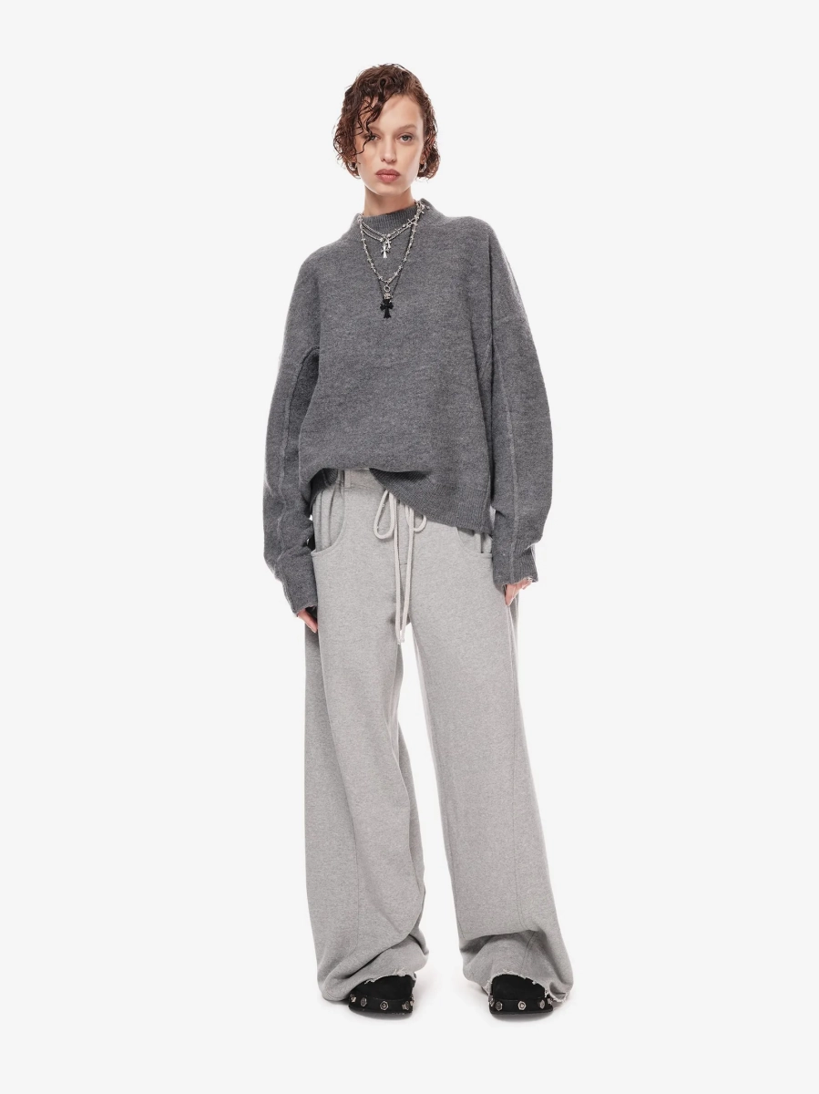 Трикотажные брюки p.p.s., цвет: серый,  купить онлайн