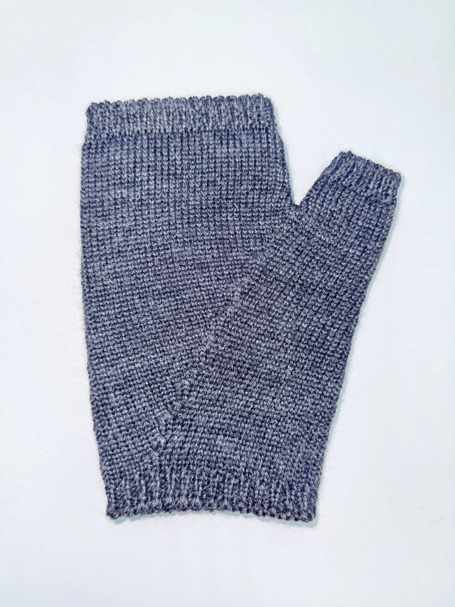 Митенки вязаные LIBERT'A, цвет: темно-серый меланж 18122025002 купить онлайн