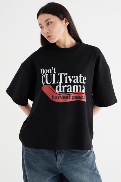 Футболка укороченная «Драма»