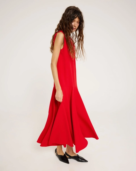 Платье асимметричное RED