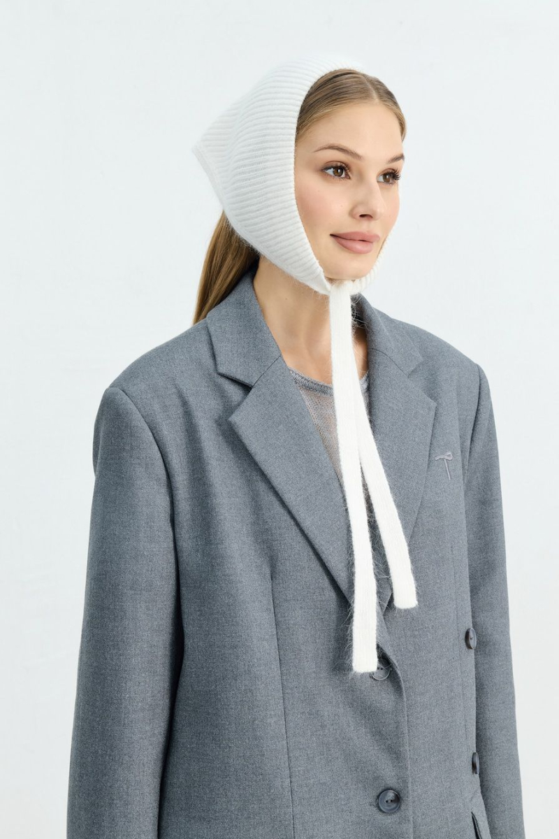 Чепчик с добавлением ангоры TOPTOP, цвет: молочный TT.601.16542.120 купить онлайн