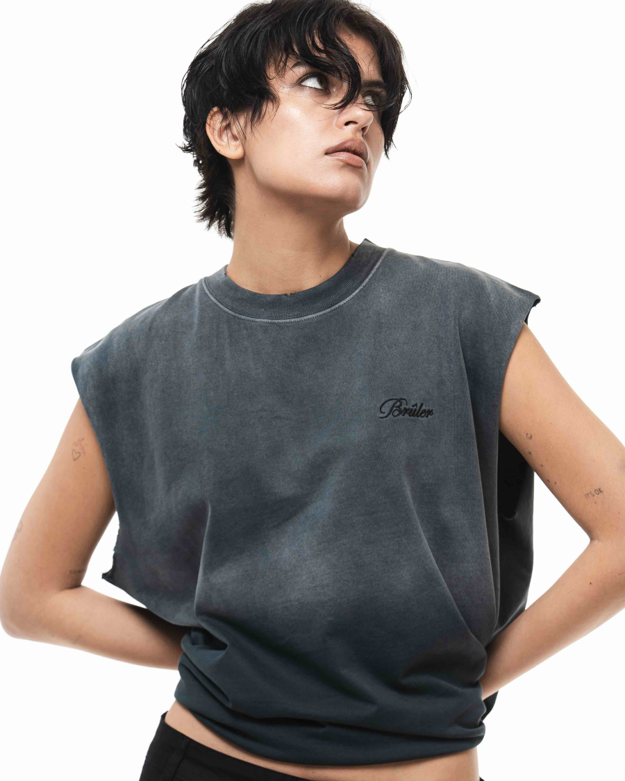 Майка Tank-top «Subcultures» Brûler d'Amour, цвет: Graphite, BS2402C-2205-31 со скидкой купить онлайн