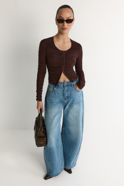 Джинсы из 100% хлопка TOPTOP, цвет: голубой, TT.036.18849.600 купить онлайн