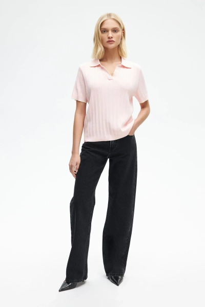 Трикотажное поло PAPAYA, цвет: розовый, SS2507P0133TR купить онлайн