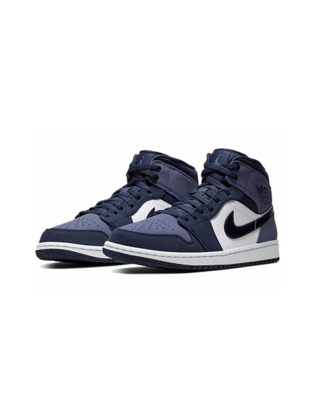 Кроссовки Nike Air Jordan 1 Mid Obsidian shvetsov store, цвет: purple, 554724-445 со скидкой купить онлайн