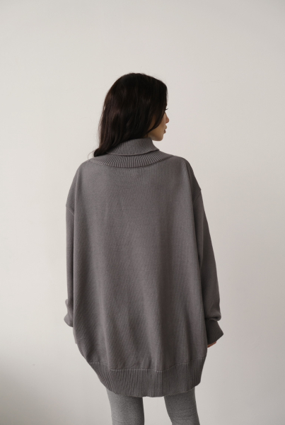 Джемпер объемный MINI, цвет: серый, НФ-00000125 купить онлайн