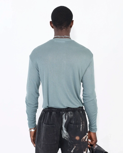 Лонгслив KNITTED BASIC GREY ASIA ST 71, цвет: серый, Ast71.lsleeve-knit-grey купить онлайн