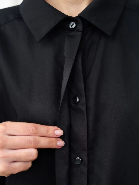 Рубашка оверсайз с коротким рукавом I.B.W., цвет: Черный, SH018 купить онлайн