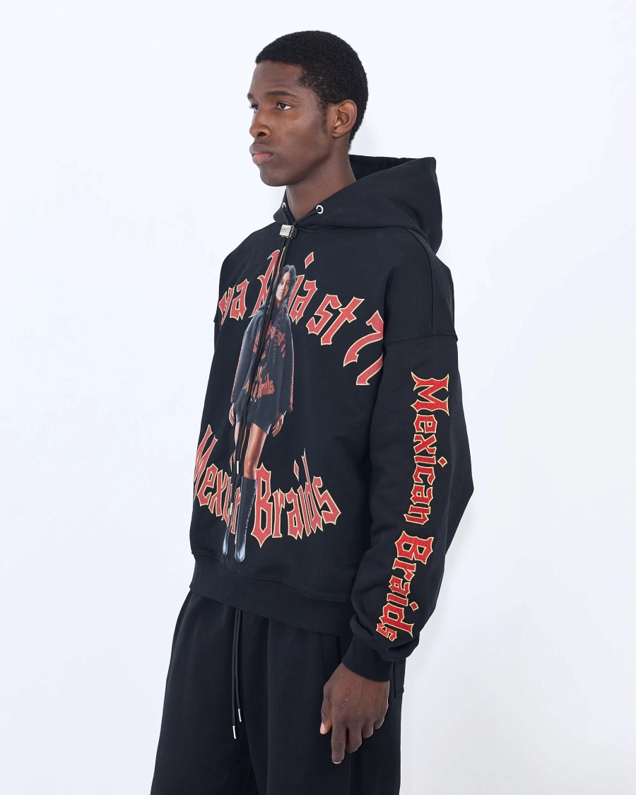 Худи MEXICAN BRAIDS BLACK ASIA ST 71, цвет: Черный, Ast71.hood-braid-black купить онлайн