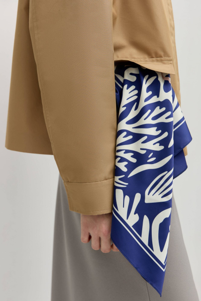 Платок с принтом AROUND, цвет: синий 187_09PS02 купить онлайн