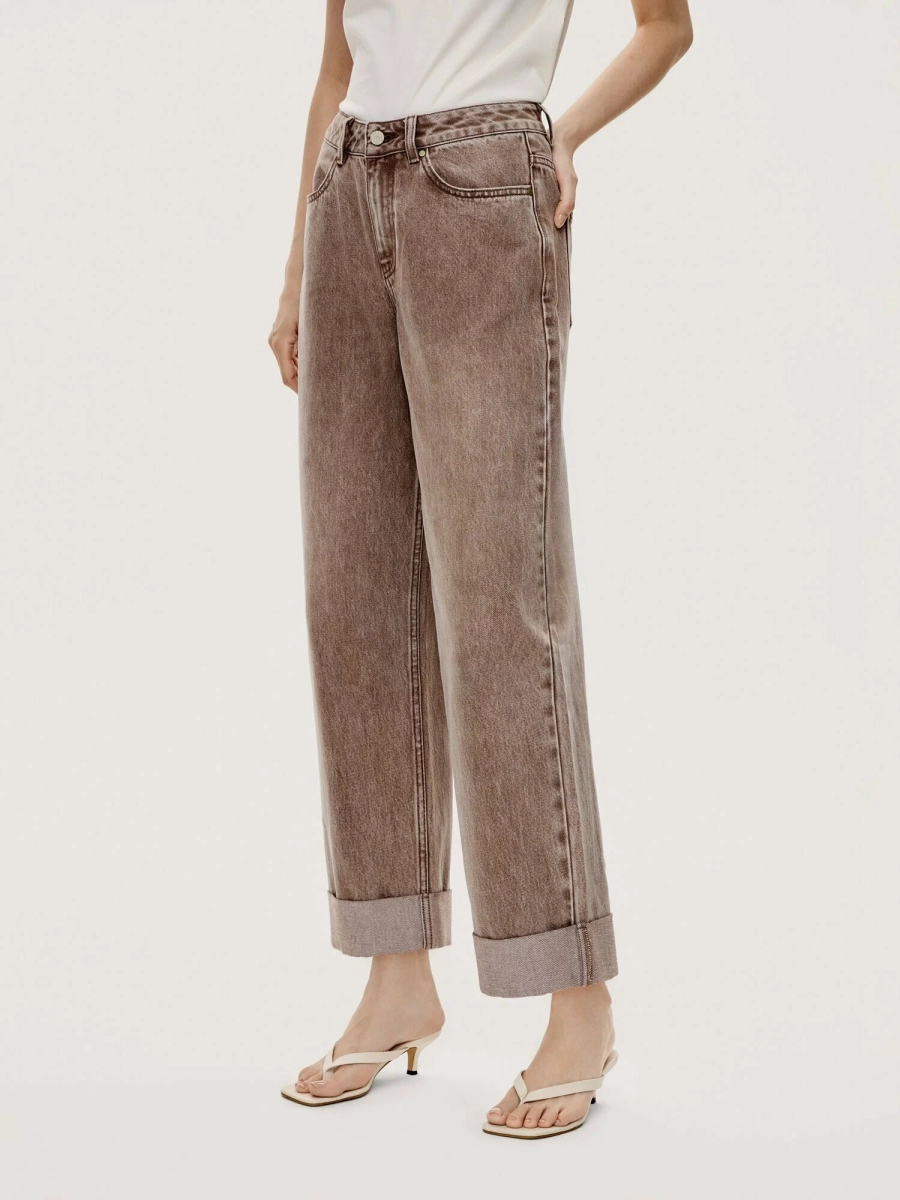 Женские джинсы с манжетами MUTED, цвет: светло-коричневый, 904825.WJNS0008_Light-brown купить онлайн