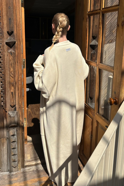 Кардиган длины макси ECRU Label .B, цвет: ecru, Kn.29.5.3903ECR купить онлайн
