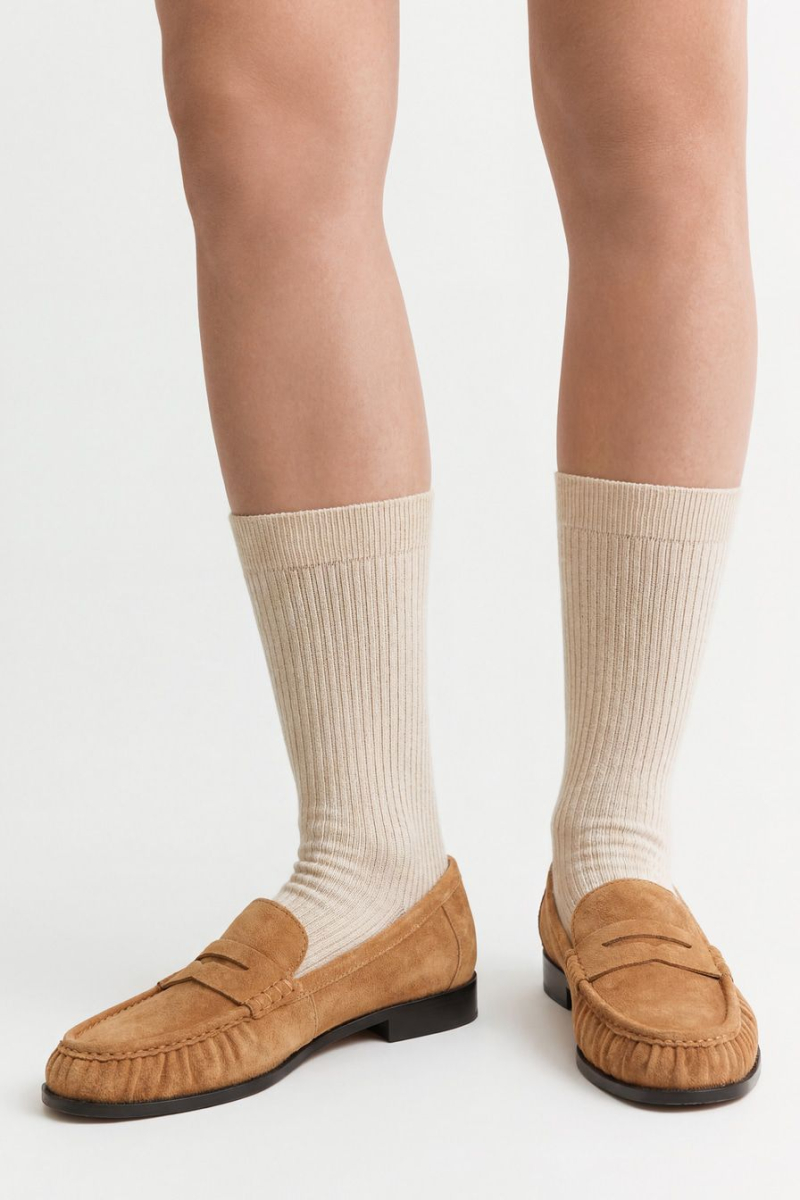 Лоферы из натуральной замши Lera Nena, цвет: бежевый LN.108.18954.110 купить онлайн