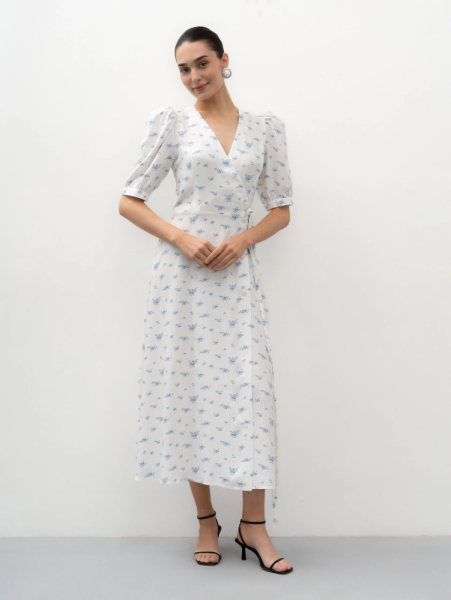 Платье с цветочным принтом