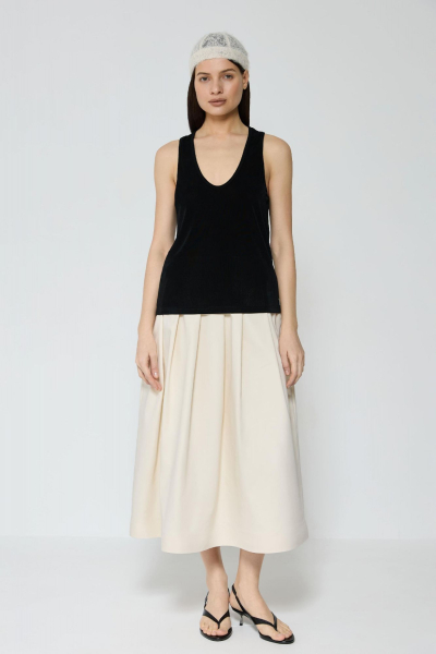 Майка с глубоким вырезом AROUND, цвет: Черный, 269_63CE01 купить онлайн