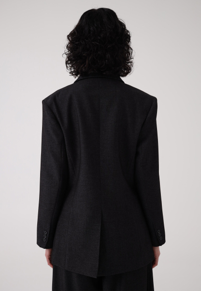 Пиджак двубортный ENEVOO, цвет: Черный, 05883 купить онлайн