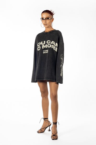 Лонгслив "do more Longsleeve" types, цвет: серый,  купить онлайн