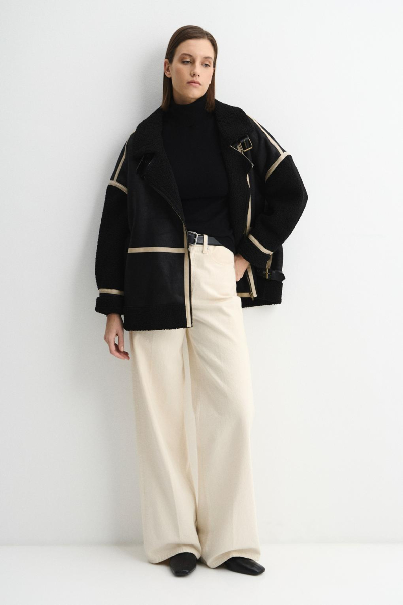 Дубленка ETIQ ENEVOO, цвет: Черный, 02393 купить онлайн