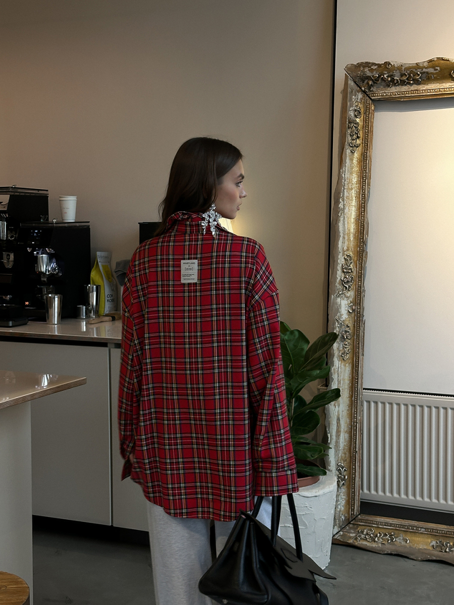 Рубашка "OLD SCHOOL" MIARTLAND, цвет: красный, НФ-00000107 купить онлайн