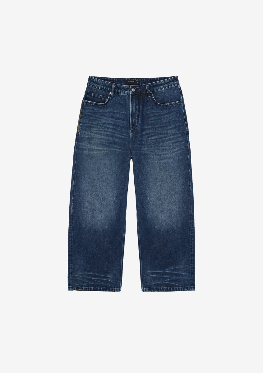 Широкие джинсы KRAKATAU, цвет: темно-синий, Ru223-615 купить онлайн