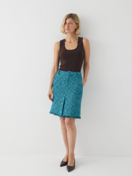 Юбка твидовая