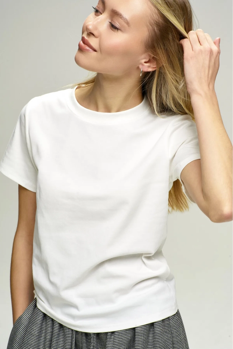 Футболка Basic Milk Erist store, цвет: молочный, НФ-00002822 купить онлайн