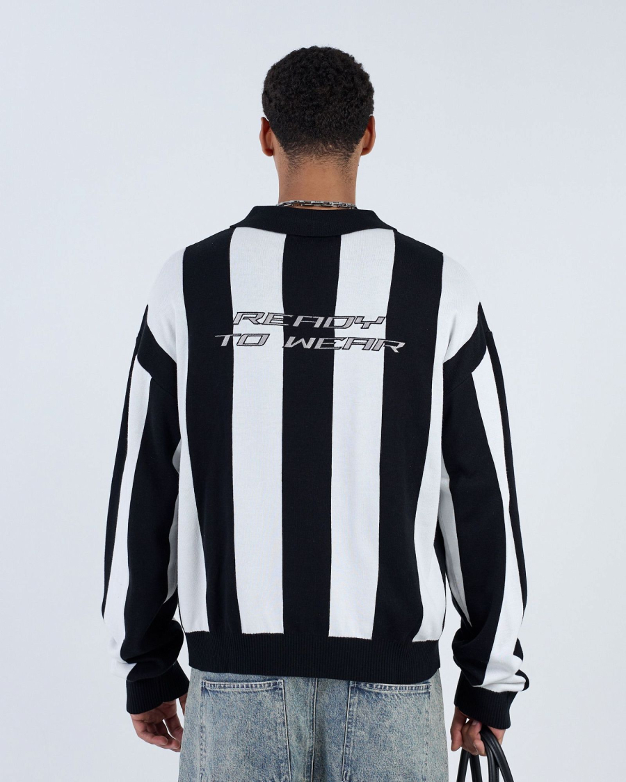 Поло KNIT JUVENTUS STRIPES BLACK ASIA ST 71, цвет: Черный, Ast71.knit-polo-juventus-bl купить онлайн