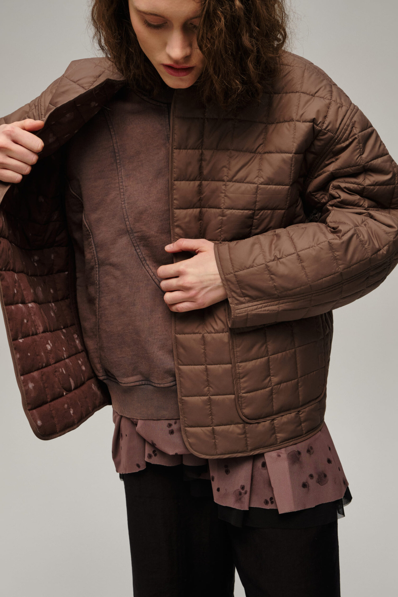 Двухсторонняя куртка UNKE, цвет: коричневый, 2502JK001C_BR купить онлайн