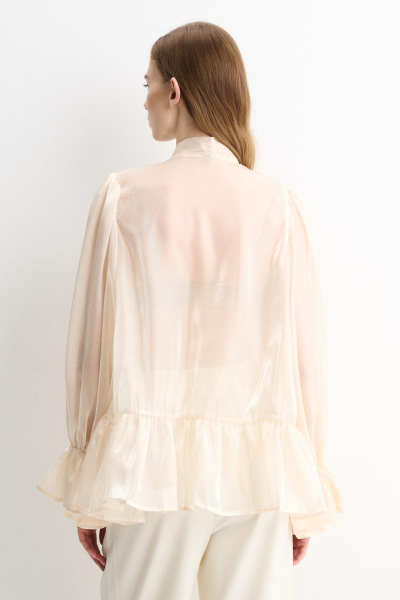 Блузка с бантом ENEVOO, цвет: молочный, 06952 купить онлайн