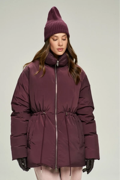 Пуховик на кулиске Plum Erist store, цвет: сливовый, НФ-00002815 купить онлайн