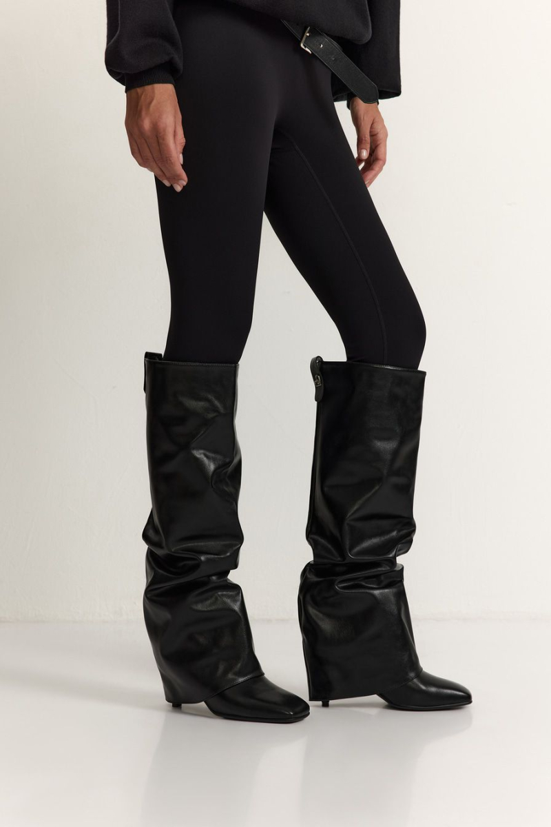 Сапоги с напуском Lera Nena, цвет: Черный LNU.402.18084.900 купить онлайн