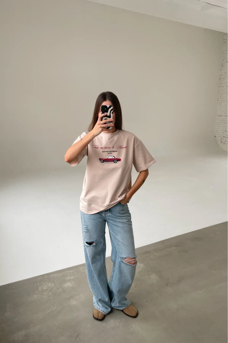 Футболка Монако Erist store, цвет: бежевый, НФ-00003345 купить онлайн