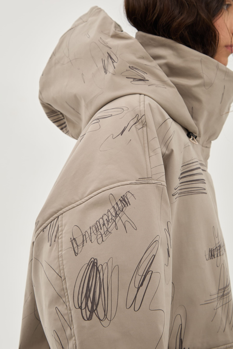 Куртка художественная UNKE, цвет: серый, 2601J006СP_ВЕ купить онлайн