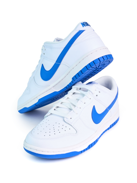 Кроссовки мужские Nike Dunk Low "White Hyper Royal" NKDADDYS SNEAKERS, цвет: белый DV0831-104 купить онлайн