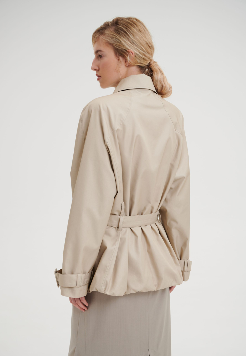 Тренч укороченный CHUBA, цвет: бежевый,  купить онлайн