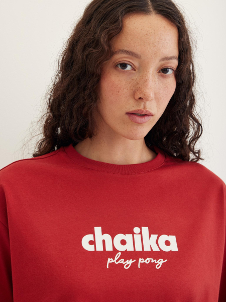 Футболка Play Pong Chaika, цвет: красный, SS25TS08-60 купить онлайн