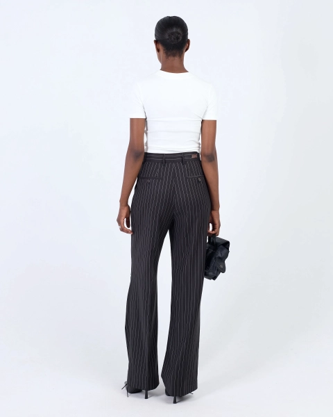 Брюки CL71 stripes с разрезами black women ASIA ST 71, цвет: Черный, Ast71.CL71-pants-stripes-cut-w купить онлайн