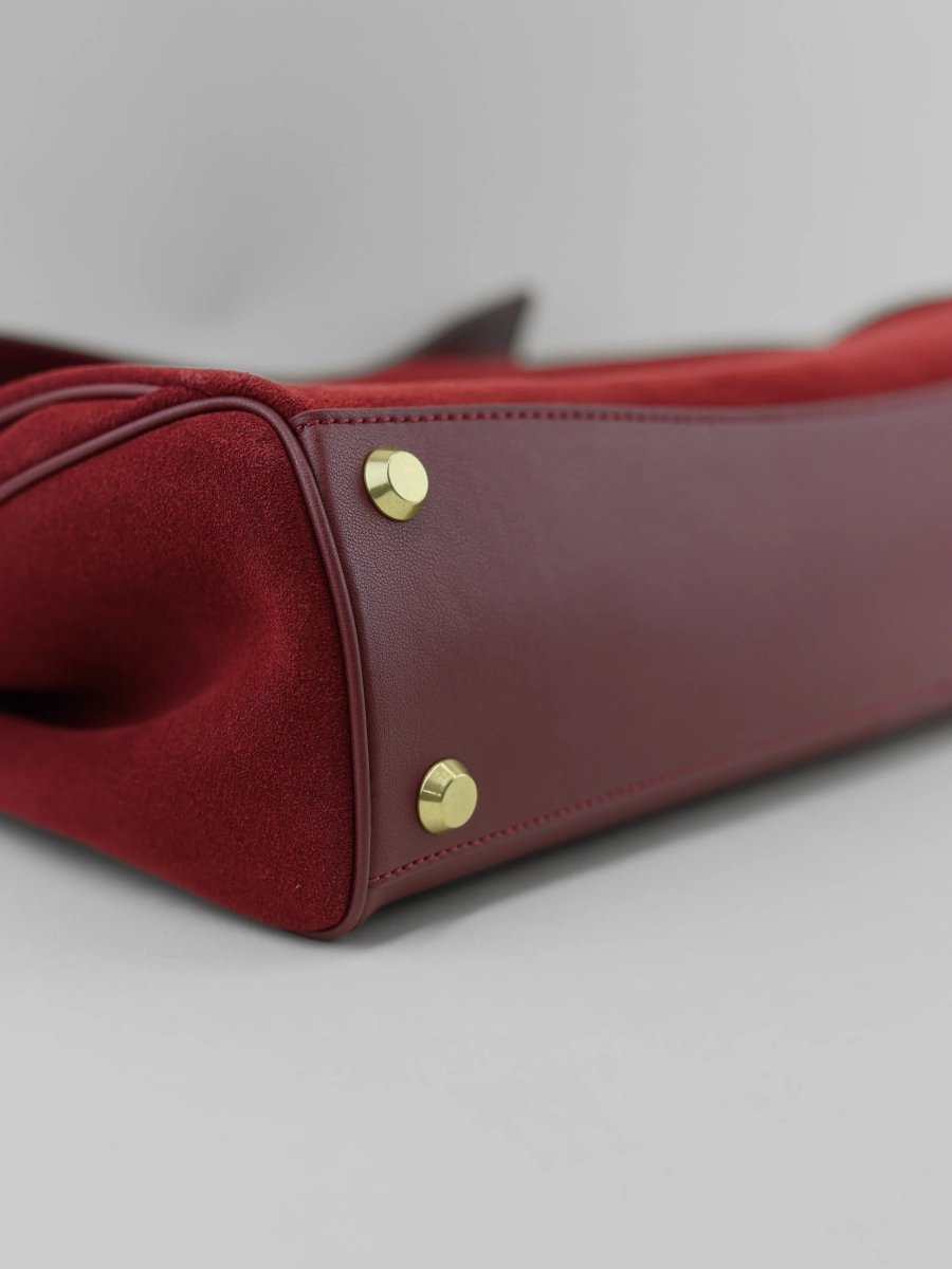 Сумка SANDRA MEDIUM brand salad, цвет: suede cranberry J-704-PHR 7911 купить онлайн