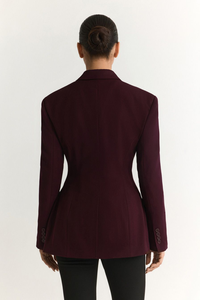Двубортный жакет TOPTOP, цвет: Бордовый, TT.060.19149.330 купить онлайн